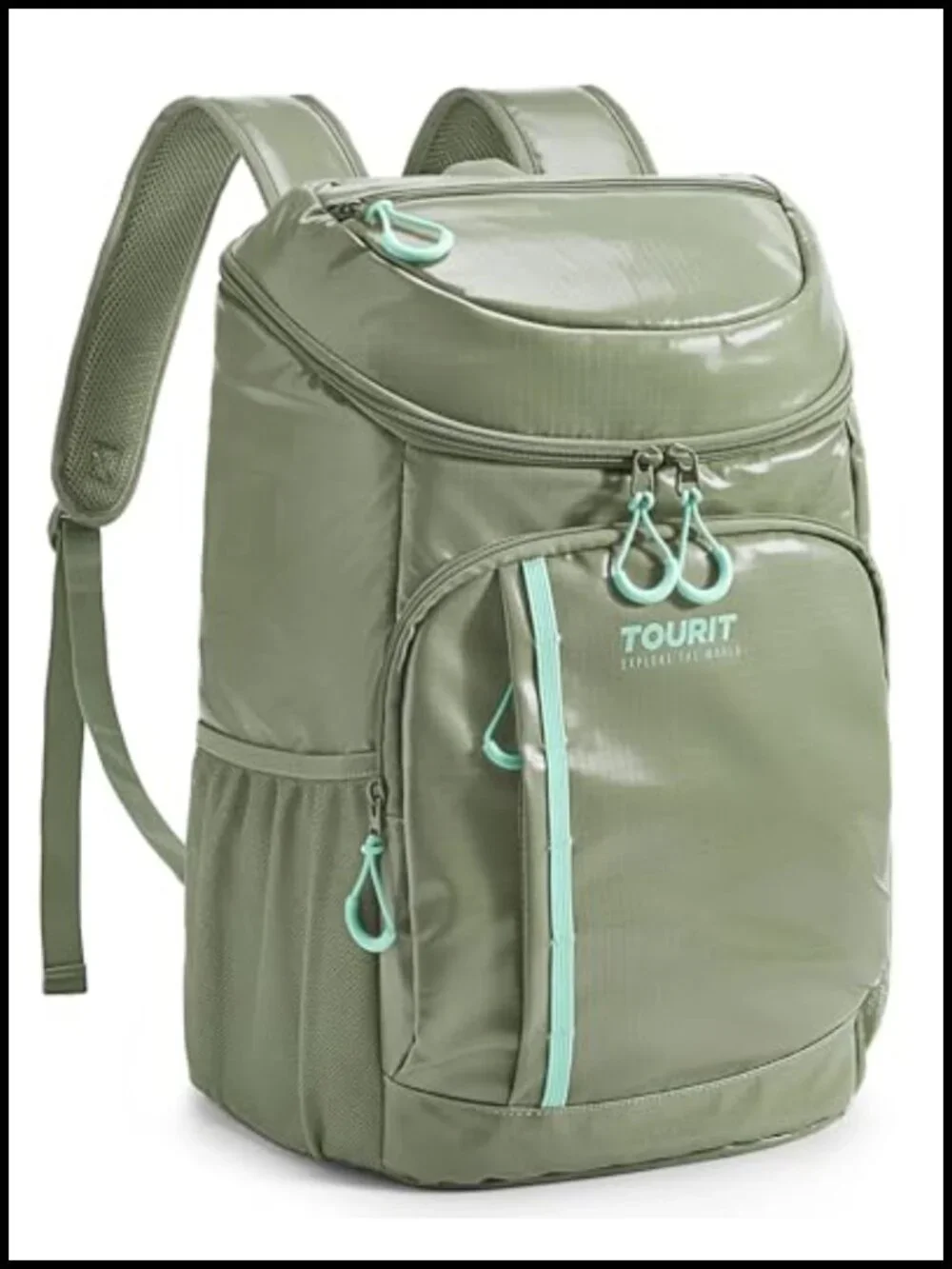 Insulated Cooler Backpack Leakproof 30 Can Lightweight Waterproof Camping